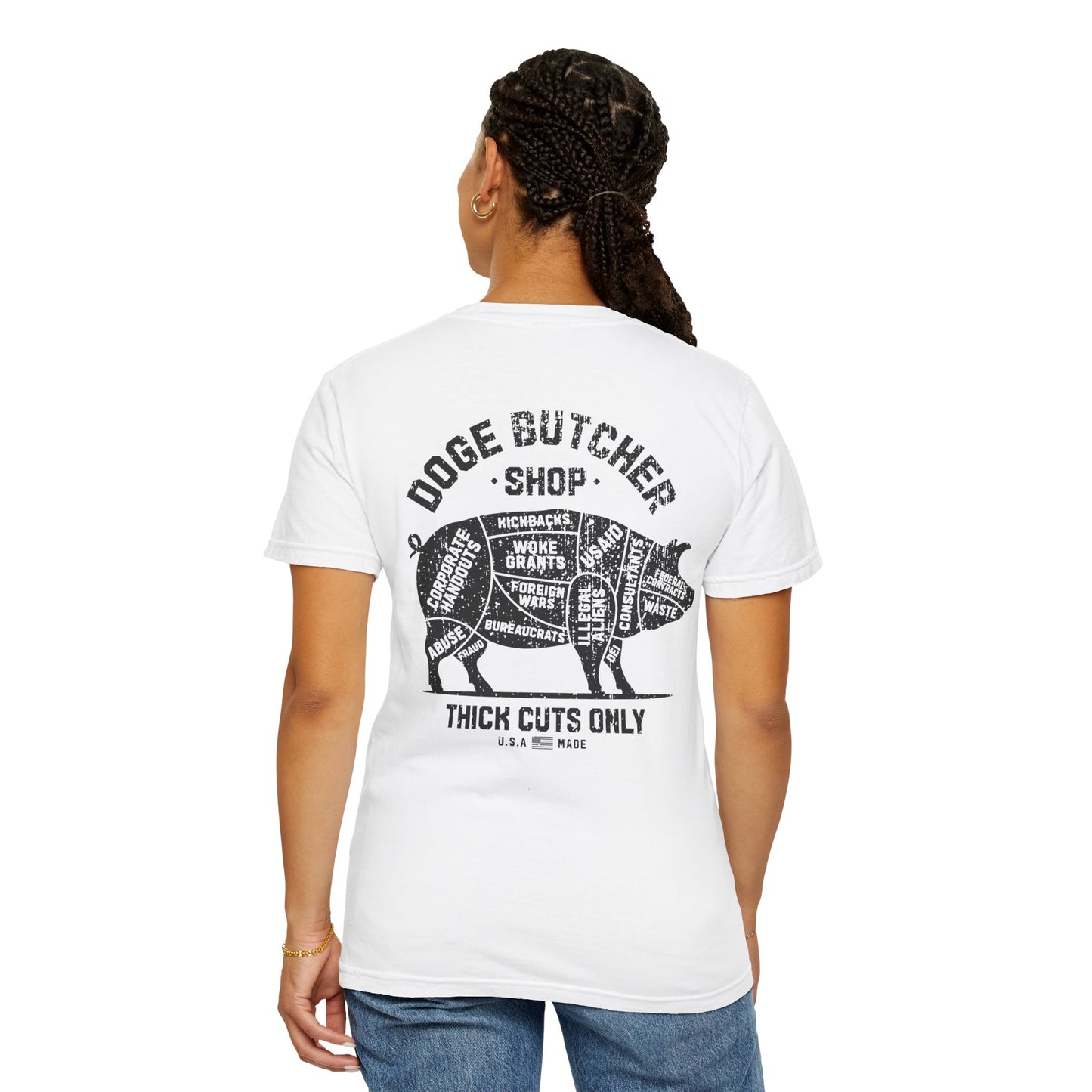 DOGE Butcher Shop T-shirt - Unisex Garment-Dyed