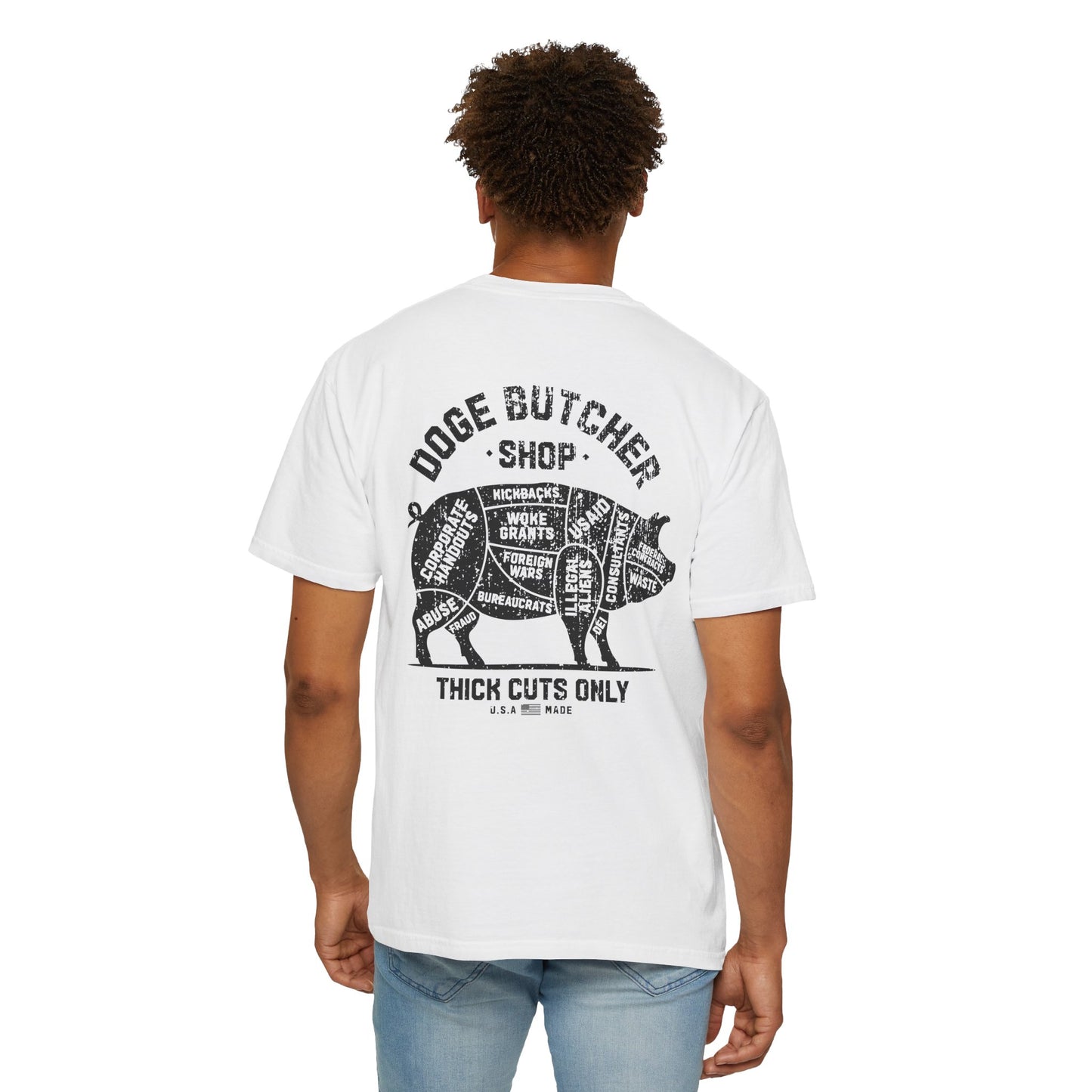 DOGE Butcher Shop T-shirt - Unisex Garment-Dyed