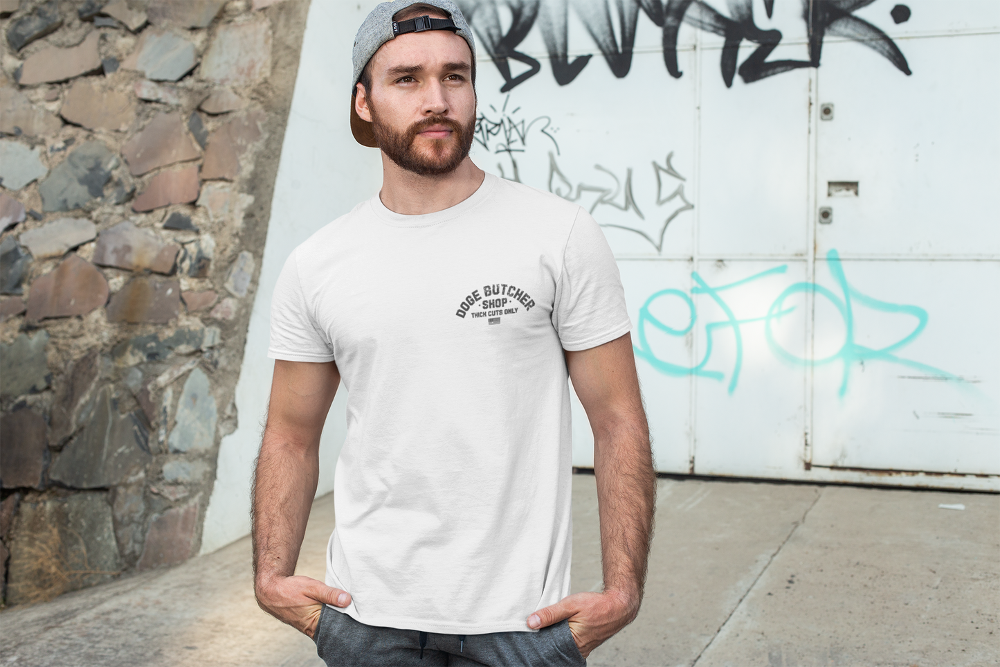 DOGE Butcher Shop T-shirt - Unisex Garment-Dyed