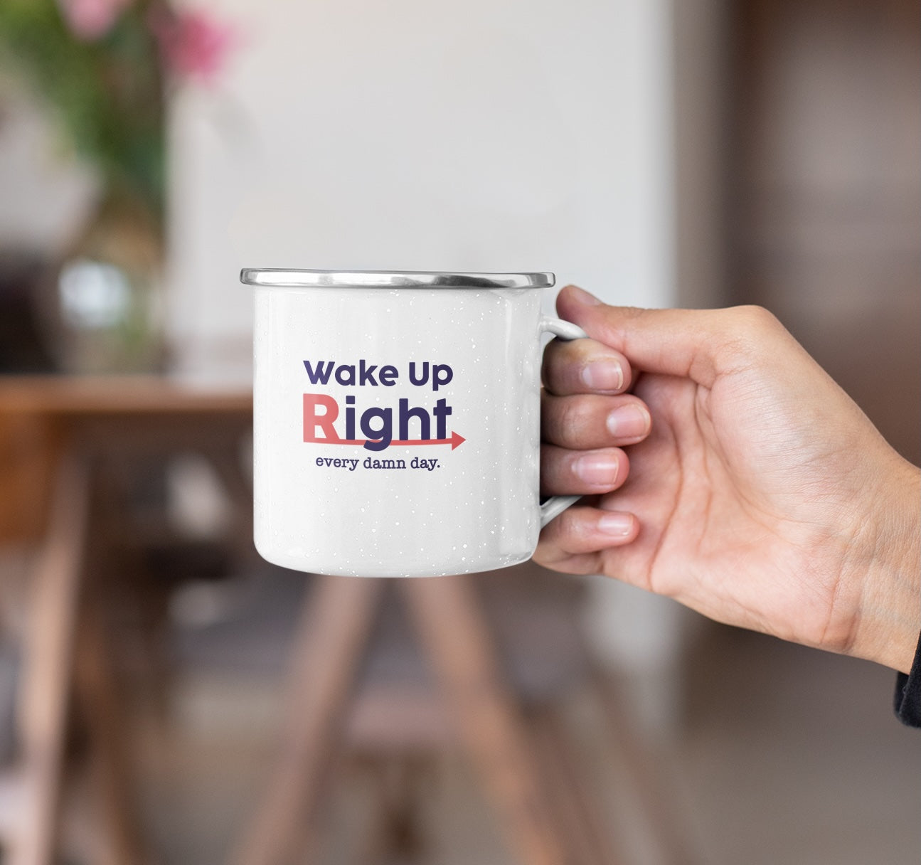 Every Damn Day enamel mug