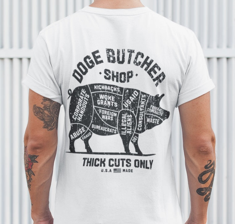 DOGE Butcher Shop T-shirt - Unisex Garment-Dyed