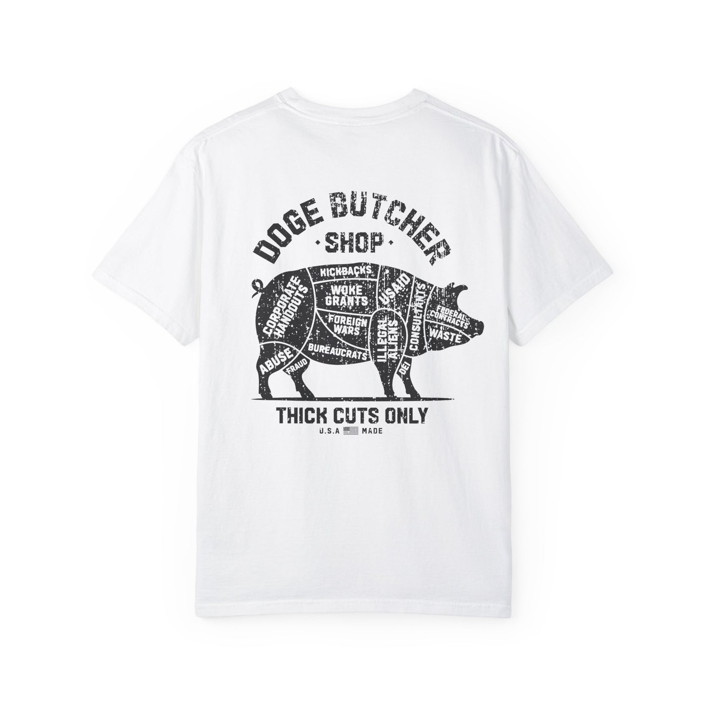 DOGE Butcher Shop T-shirt - Unisex Garment-Dyed
