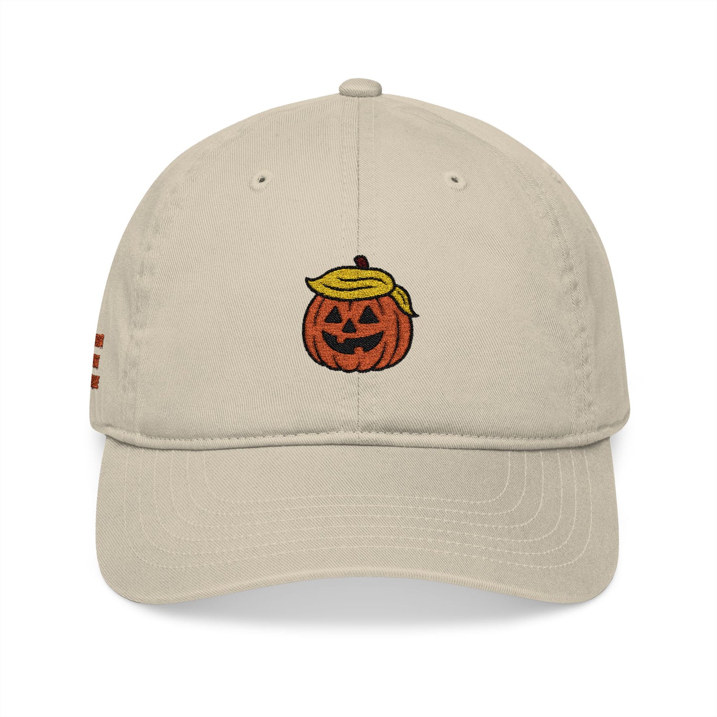 Embroidered Trump Jack-o-Lantern Baseball Cap