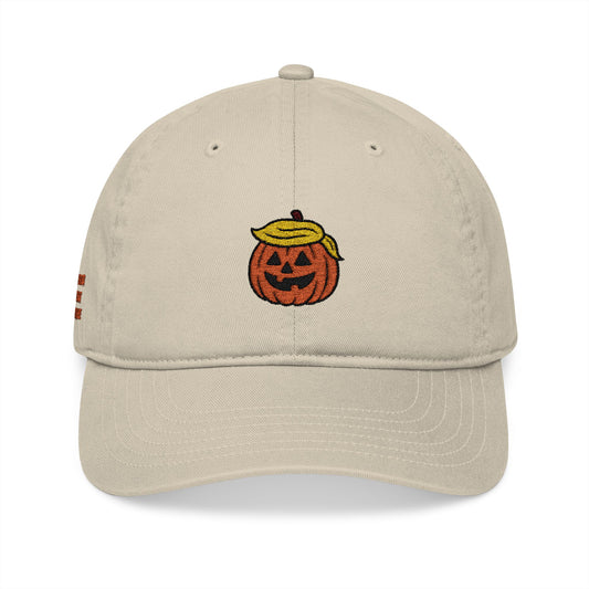 Embroidered Trump Jack-o-Lantern Baseball Cap